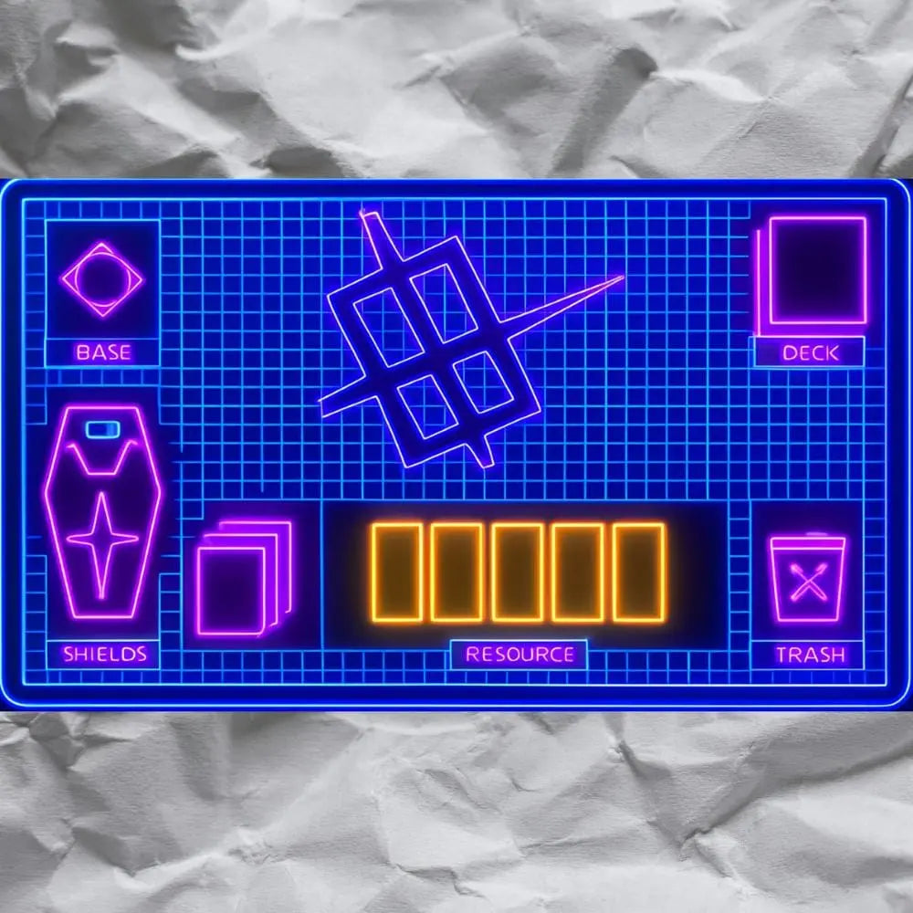 Gundam TCG Cutting Playmat NEON Lights Alternate Art Custom Effenfine