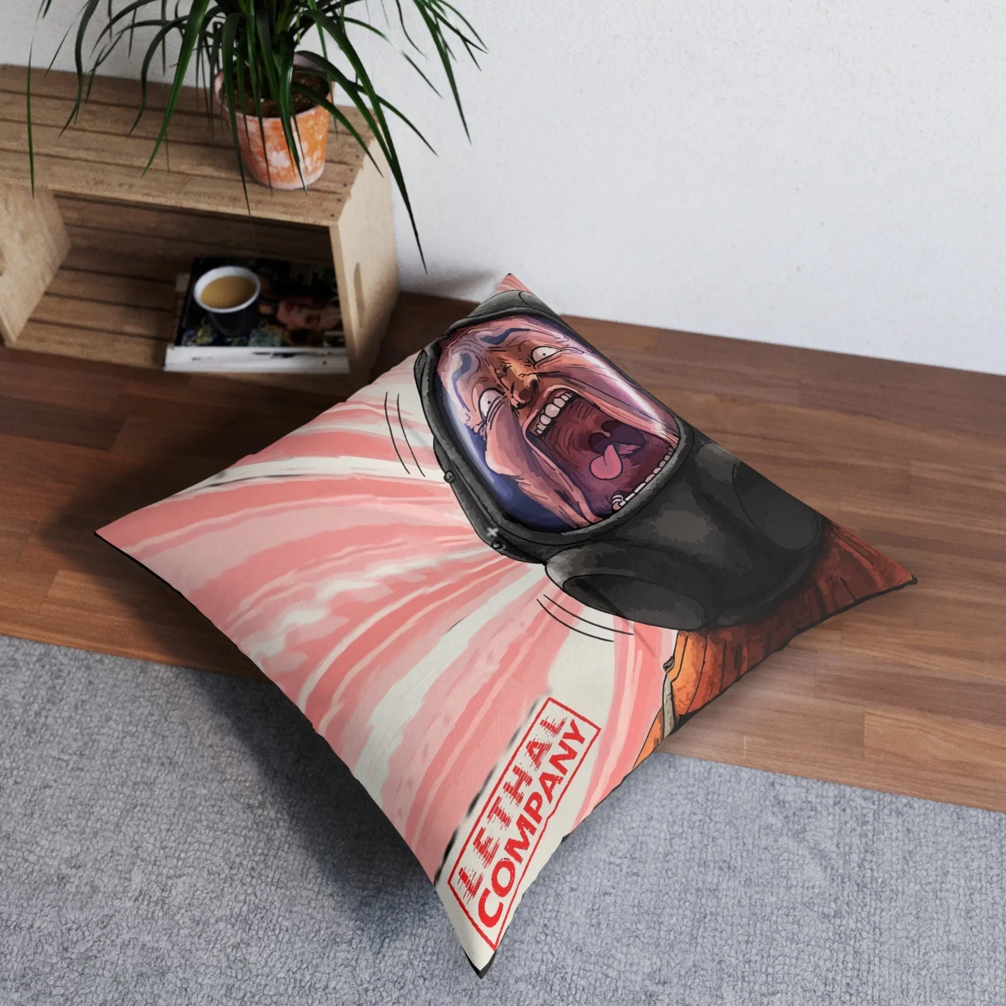 Lethal Company Game - Throw Pillow Prop - Company Asset Effenfine