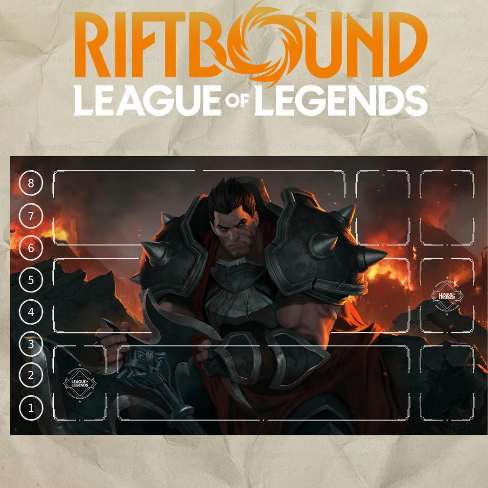 Darius Arcane Comic Playmat - Riftbound Trading Card Game (24" x 14")