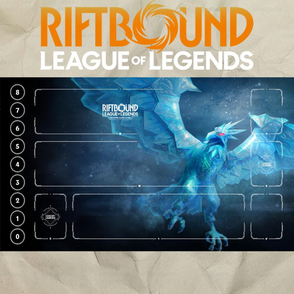 Riftbound Anvia Playmat: League of Legends Trading Card Game (24" x 14")